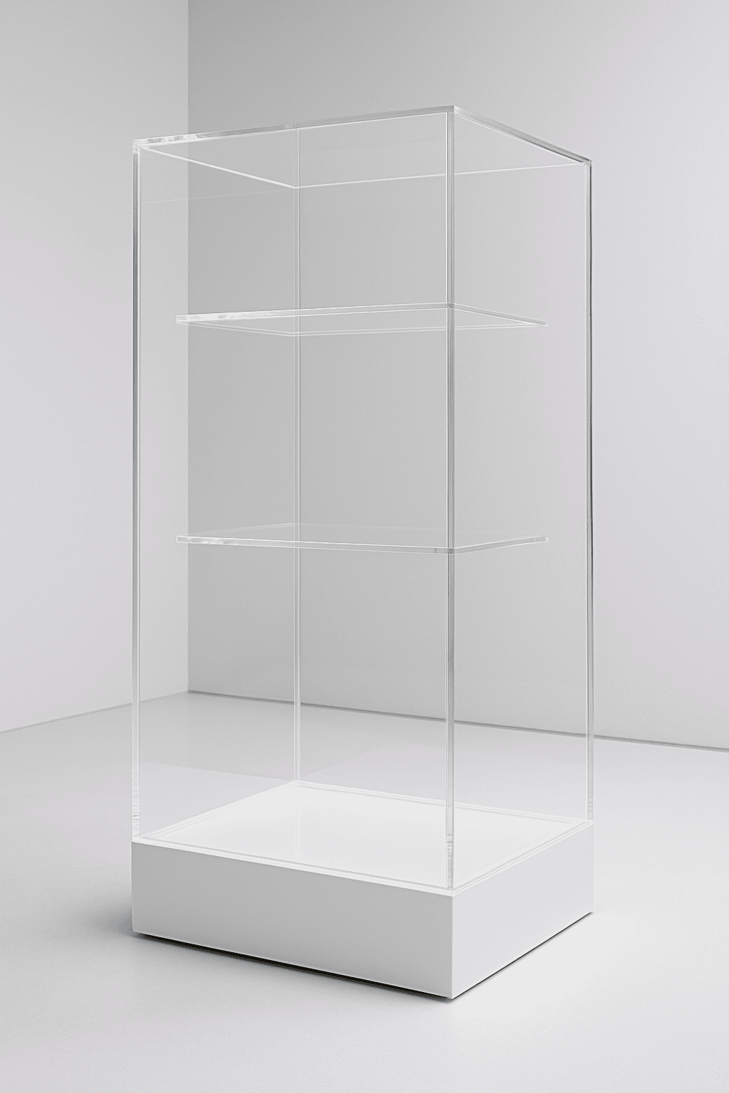 vitrine van plexiglas